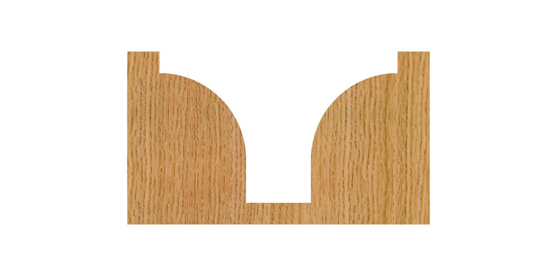Whiteside Router Bits 2060 Plunge Round Over Bit with Plunge Point 1/2-Inch Radius and 1-3/8-Inch Large Diameter