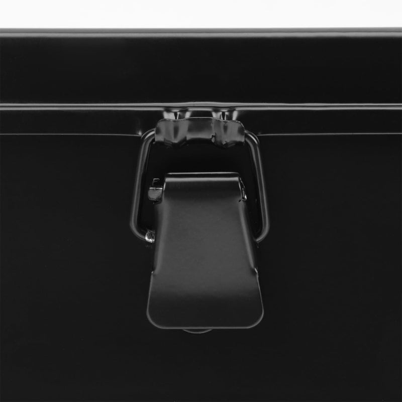Tofficu Small Tool Box Metal Tool Box Organizer for Small Parts Portable Storage Case with Buckle 7.87 X 4.92 X 3.07 in for Home Garage Workshop