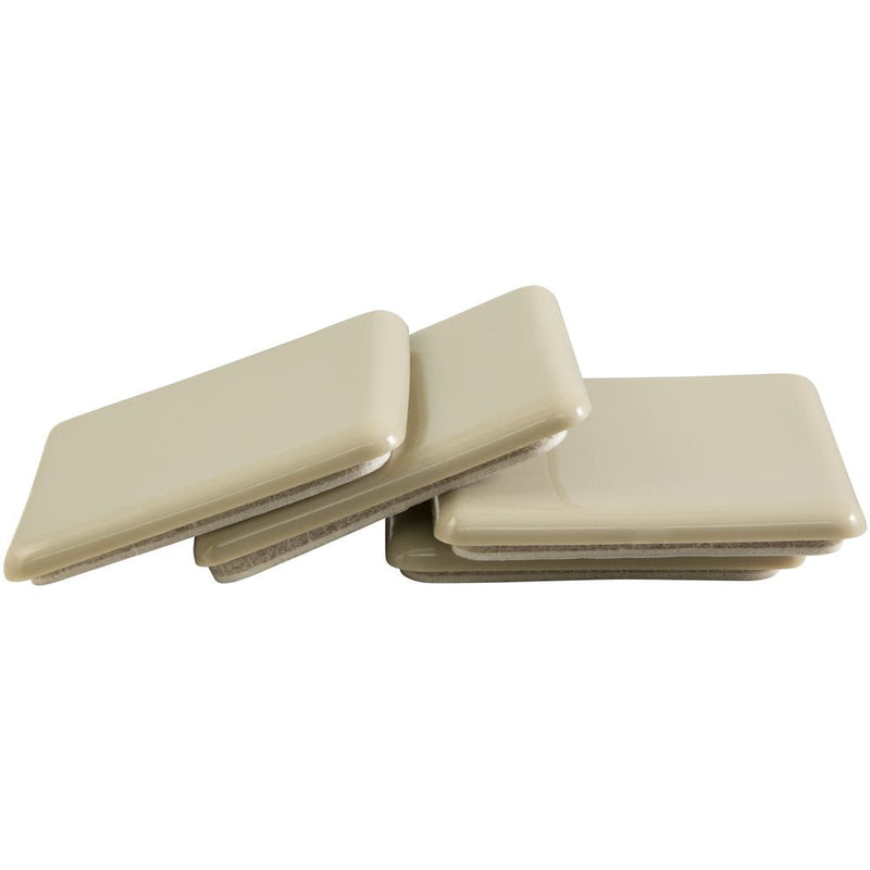 Self-Stick, Square Heavy Furniture Sliders for Carpeted Surfaces (4 piece) - 2-1/2" Square SuperSliders