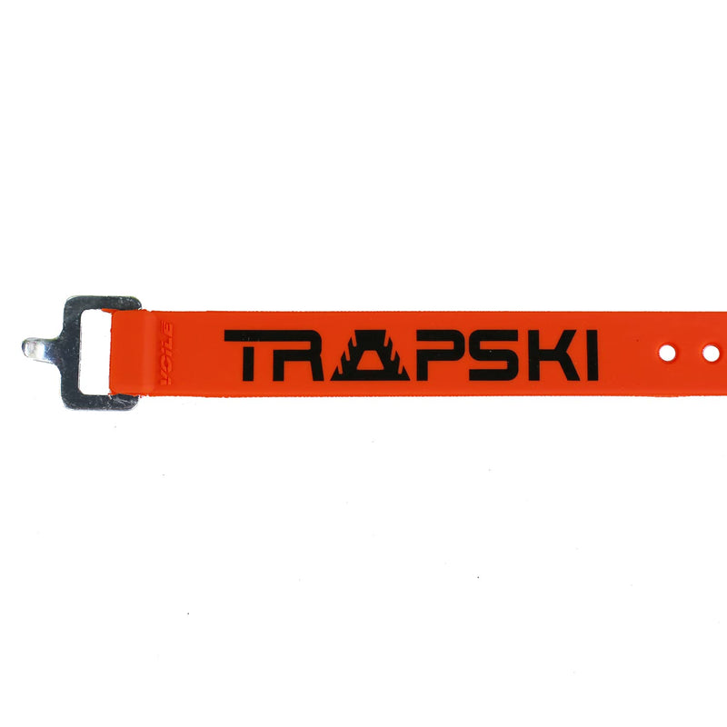 TRAPSKI Voile 15 Inch Aluminum Buckle Strap | Multi-Use Tension Strap for Skis, Bikes, Cargo, Tools, Marine & Boating, Outdoor Sports | UV-Resistant | Made in The USA (Orange 3PK) Orange 3PK