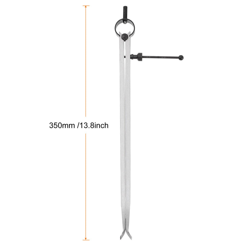 HARFINGTON Spring Joint Caliper 12 inch / 300mm Steel Adjustable Spring Inside Caliper with Solid Nut for Wood Turning Lathe Work 12"