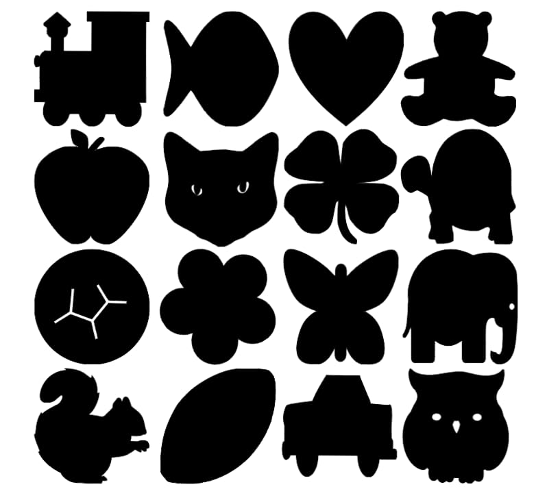 Fever Alert Stickers in Shapes and Hearts (Variety Shapes, 16 Count) Variety Shapes, 16 count