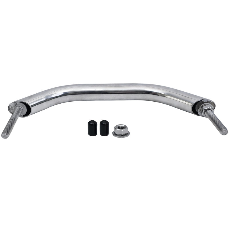2 Pcs Boat Grab Handles, Boat Marine Grab Handle Hand Rail with Flange & Stud, Stainless Steel Boat Handrail, Marine Grab Handle for Yacht, Camper, Trailer, Motor Home, Boat