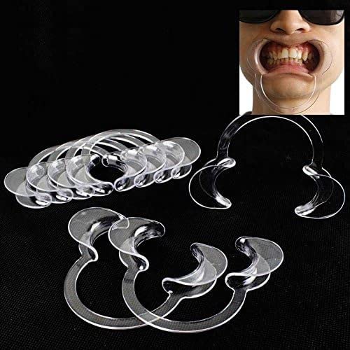 3Pcs Transparent Autoclavable Dental Teeth Whitening Lip and Cheek Retractor Dentist Mouth Opener Repeat Use Cheek Retractors Handpieces and Instruments