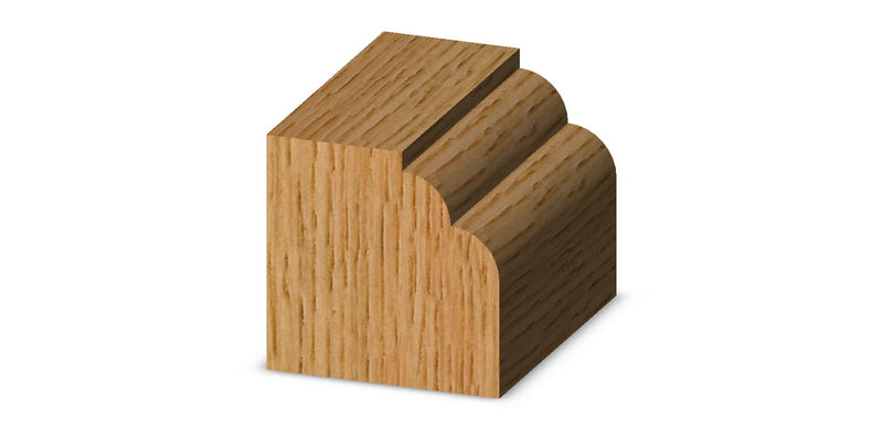 Whiteside Router Bits 3207 Double Round Bit with 5/32-Inch Radius, 1-1/8-Inch Large Diameter, 1/2-Inch Cutting Diameter and 1/2-Inch Shank