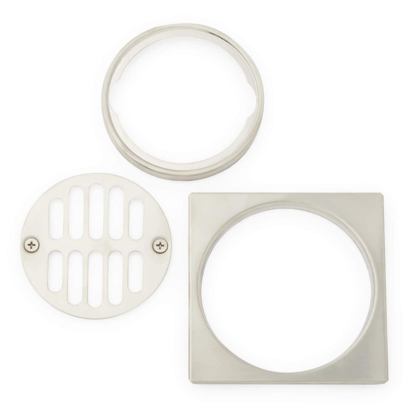 Signature Hardware 446689 4-1/4" Standard Shower Drain Cover Chrome