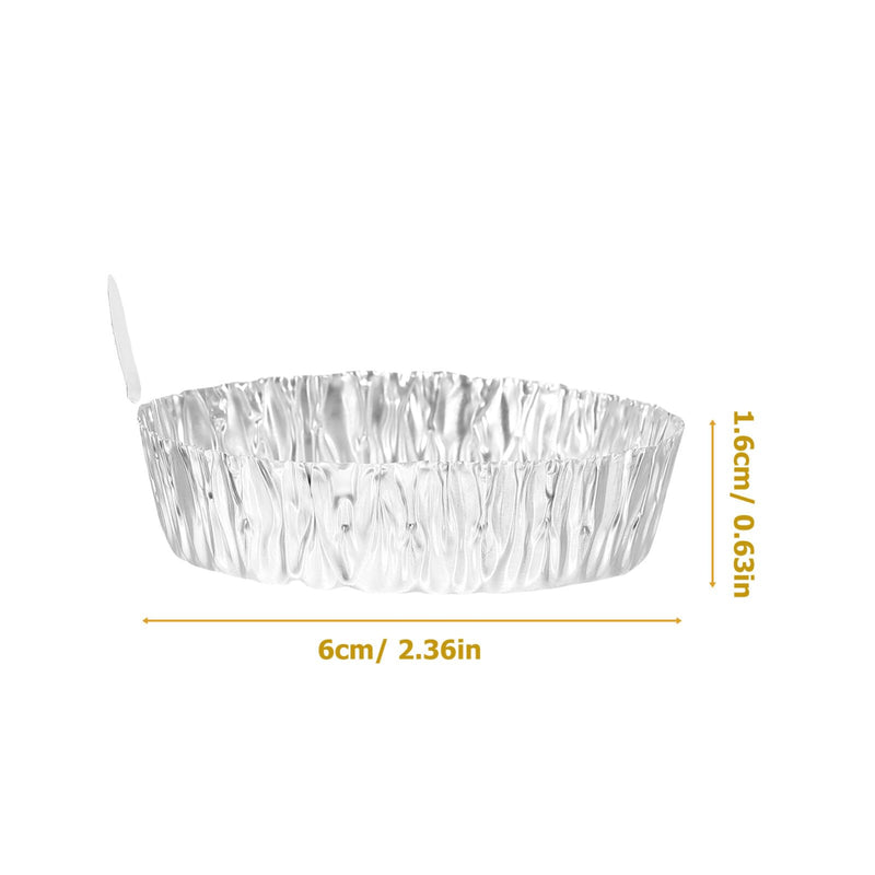 100pcs Aluminum Foil Weigh Boats, Weighing Trays Lab Dish for Scale Mixing Liquid Powder, Mini Sample Containers (42 ml) (Pack of 2) 6.00X6.00X1.60CM (Pack of 2)