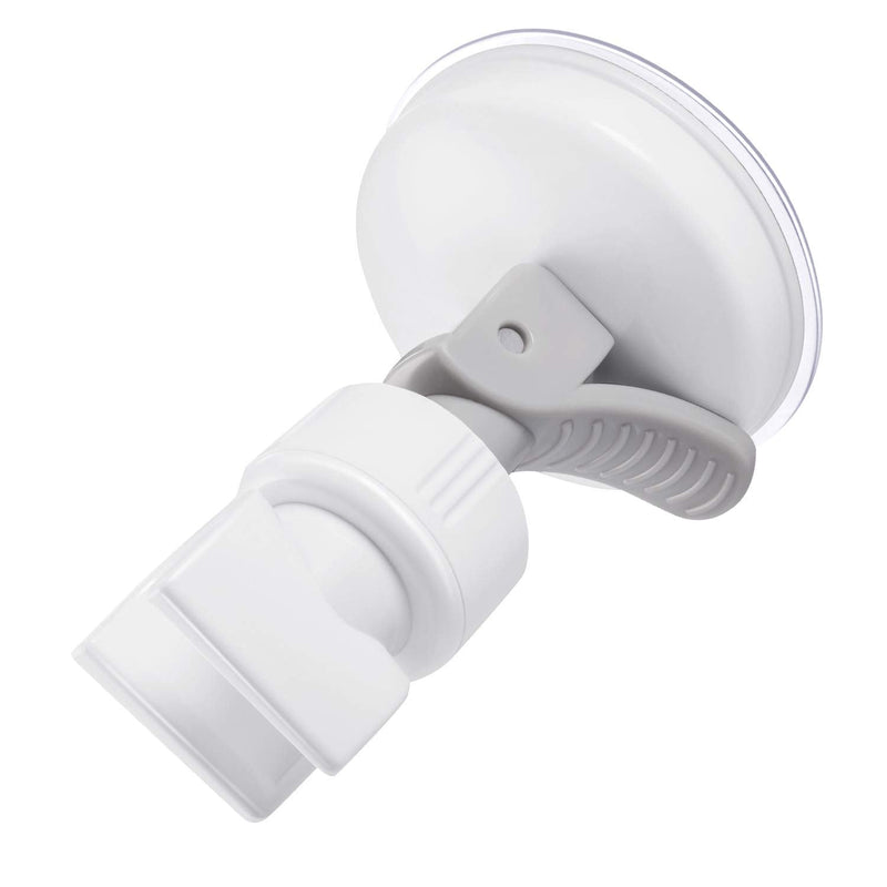 Shower Hand Held Holder Adjustable Suction Cup Shower Head Holder Universal Mounting Bracket Plastic ABS with Chrome Polished for Marble Glass Metal Ceramic 1 Grey Wrench