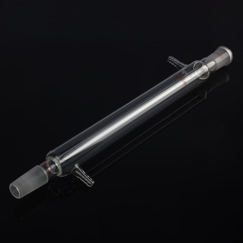 stonylab Liebig Condenser, Borosilicate Glass Liebig Condenser with 24/40 Joint, Jacket Length 11.81 Inch, Laboratory Condensation Distillation Glassware 300 mm