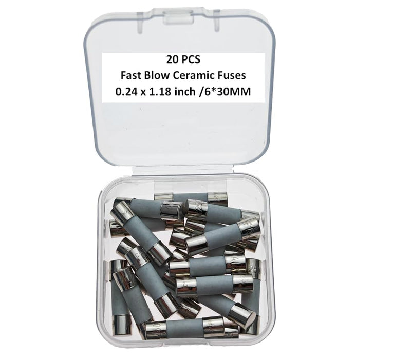 200MA, 200MA Fuses, 200A250V, 0.2A, 0.2A Fuse, 0.2A250V, Fast Blow Ceramic Fuse 6 * 30MM(20pcs) 200MA Ceramic 6 * 30MM(20pcs)