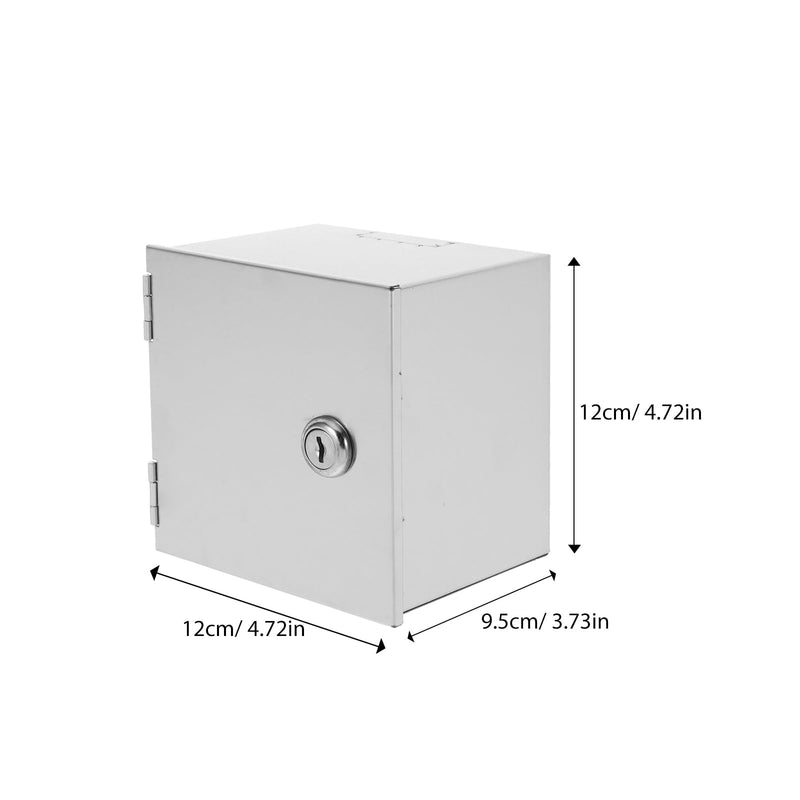 SEWACC Heavy-duty Stainless Steel Electric Outlet Security Box Lockable Weatherproof Socket Cover For Outdoor Use Anti-theft Electrical Box For Safety