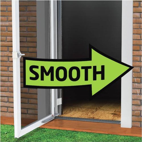 Touch 'n Hold Smooth Door Closer - Single Kit (White) - Standard-Duty Door Closer with Touch-Button Hold Open Feature & Smooth Closing Motion – for (Medium & Lightweight) Storm, Screen Doors. White