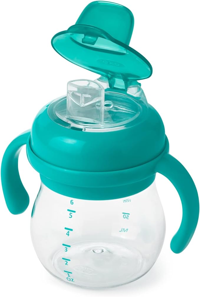 OXO Tot Glow Soft Spout Cup with Handle Teal FDOX61127500 - NewNest Australia