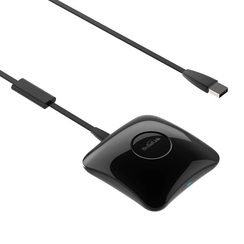 Broadlink RM4 pro Smart IR/RF Remote Control Hub with Sensor Cable(2.4GHz Wi-Fi Only)-WiFi IR/RF Blaster for Home Automation, TV, Curtain, Shades Remote, Works with Alexa, Google Assistant, IFTTT RM4 pro+Sensor Cable