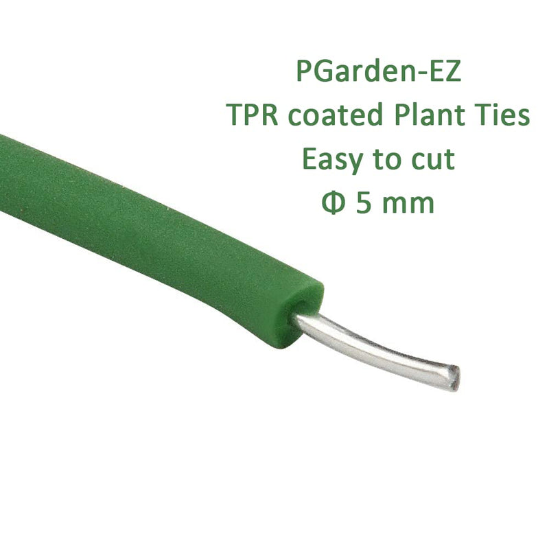 Green Soft Twist Tie Plant Tie Flexible TPR Garden Supply, for Tomatoes Roses Vines Organizing(16.4 feet/ 5 Meters)…, 16 feet 16.4 feet/ 5 Meters