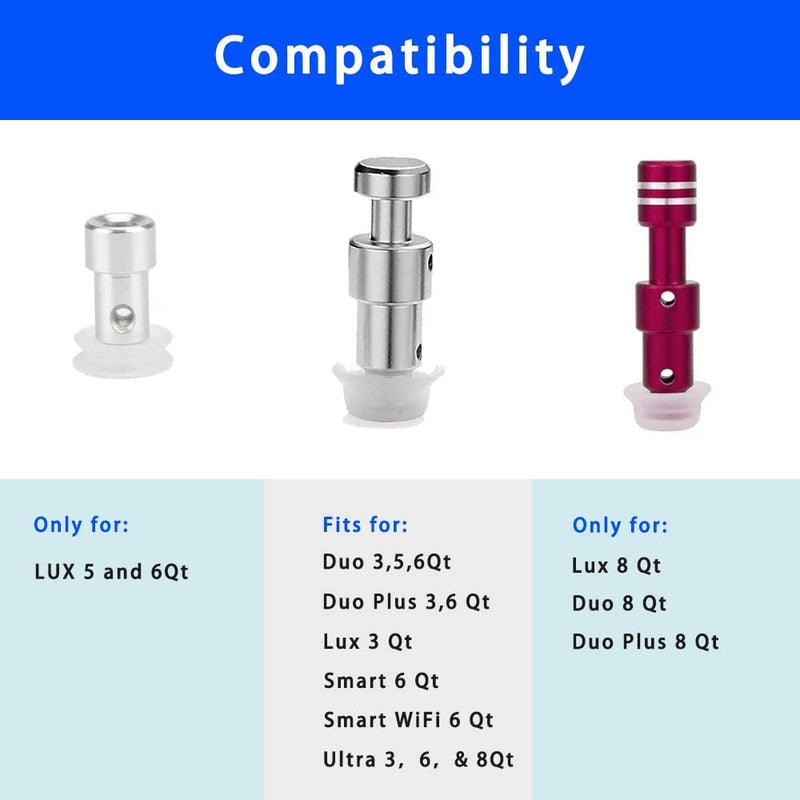 Sealing Ring and Steam Release Handle,Float Valve Replacement Parts with Anti-Block Shield For Instant Pot Duo 8 Quart (8Qt) 8Qt