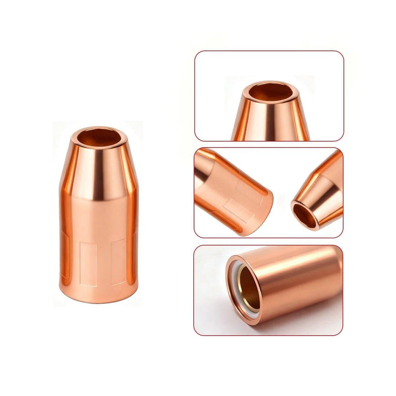 5-PK Nozzle For VNS50F Velocity Flush 1/2 Fixed Threaded Fits Tweco Fusion 140 180 220 250 MIG Welding Guns Part VNS50F Nozzle 5-PK