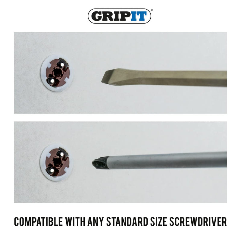 Brown Drywall Anchors (Up to 175Ibs/79kg) | Heavy Duty Drywall Anchors | Wall Anchors and Screws for Drywall | Anchors and Screws Kit | Plaster Wall Anchors | 3/4" Inch Drill Bit | Reusable 3/4" / 20mm (Holds 175lbs)