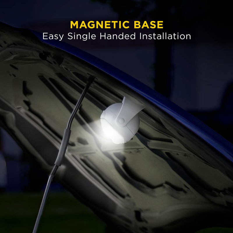 Limitless Innovations Lumenology Portable LED Motion Sensor Light Provides 148 Lumens with a 13 ft Detectable Range and Flexible Tripod Base with Magnetic Option – Indoor/Outdoor (Black) Black