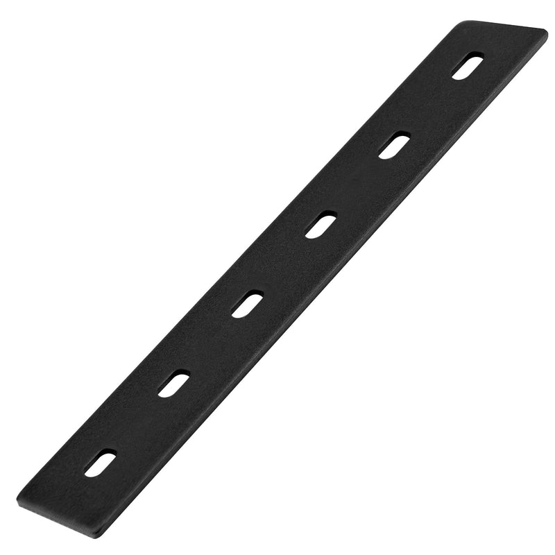 6 Pcs Black Flat Mending Plates, 14" x 1-1/2", Slotted Straight Bracket Connector, 11Gauge