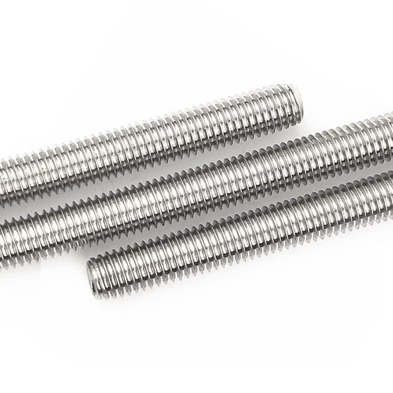Beduan 304 Stainless Steel Long Threaded Screw, M6-1.0 Thread Pitch, Fully Threaded Rod, Right Hand Threads, 250 mm Length (Pack of 2) M6*1.0(pack of 2)