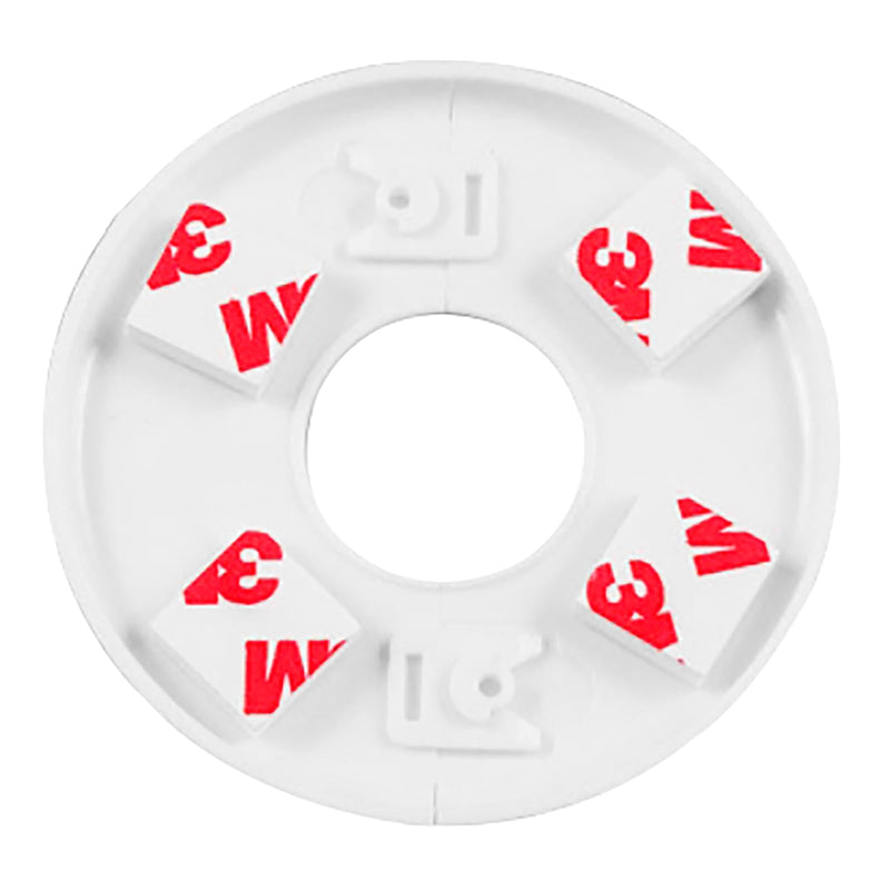 2 Pack Wall Split Flange ABS Round Escutcheon Plate for 2.0"/ 51mm Diameter Pipe Faucet Decoration Accessories (White) 2.0 Inch