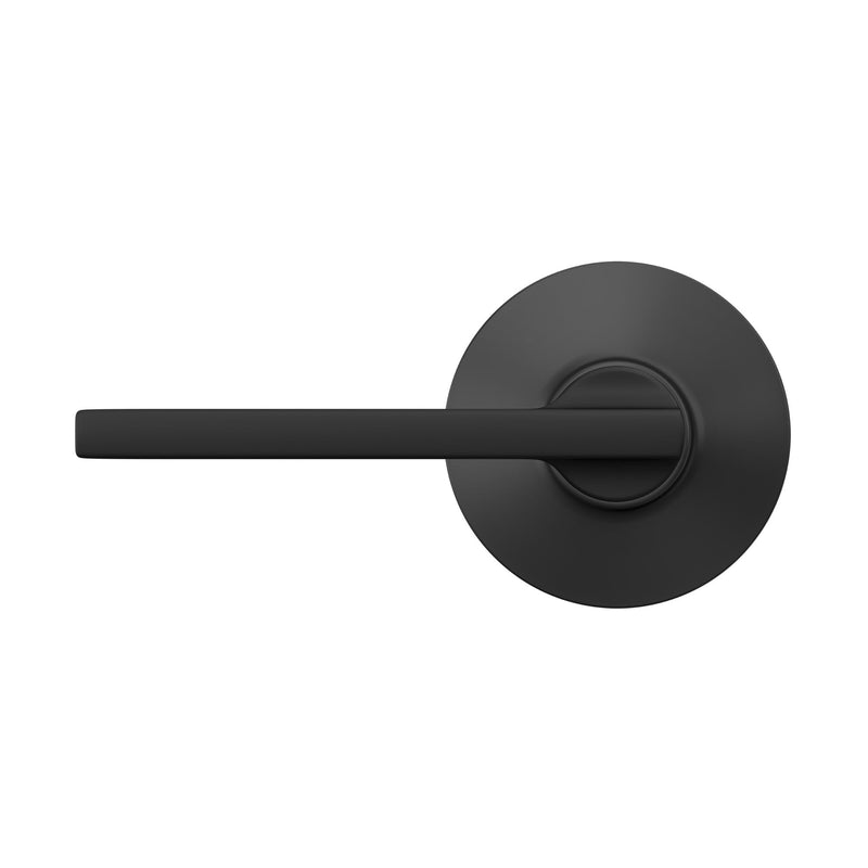 Schlage F10 V LAT 622 Latitude Door Lever, Hall & Closet Passage Lock, Matte Black Standard