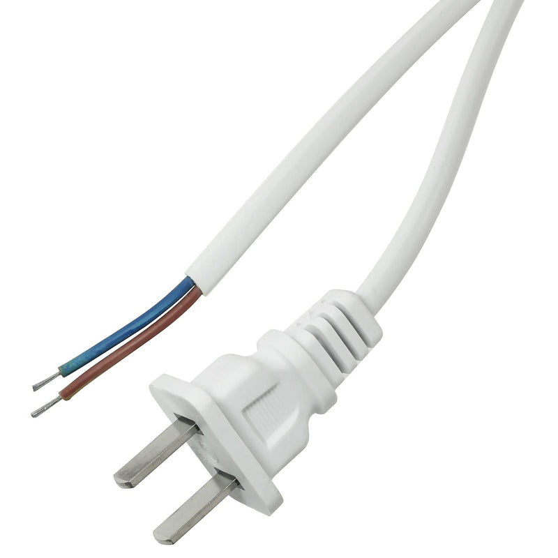 E-outstanding Foot Pedal Push Switch Round Button Inline Lamp Light On-Off Control Footswitch with 1.8m Cable and Wire Plug, White