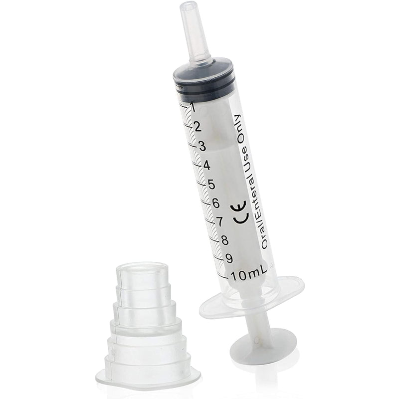 Bright Creations Oral Medicine Syringes with Bottle Adapter (Transparent, 10 Pack) - NewNest Australia