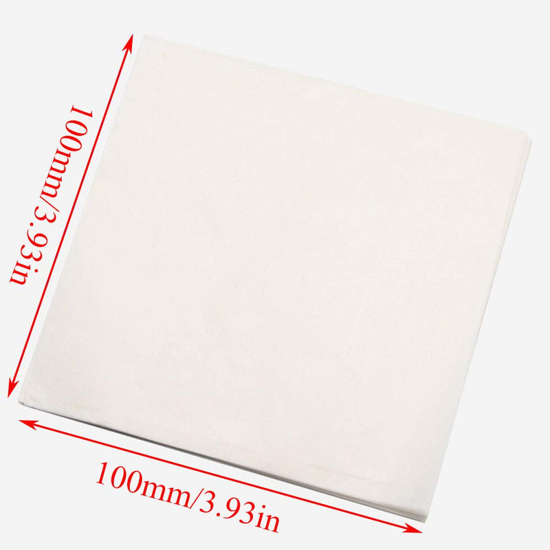 200pcs Weighing Paper Sheet Double-Sided Smooth Non-Absorbing Translucent Glossy Paper 100mm x 100mm 100x100