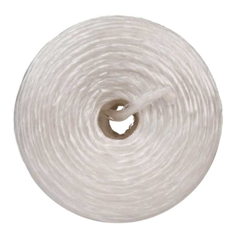 Rope and Cord Polypropylene Twine - Perfect for Outdoor, Gardening, Landscaping, and Shipping - 1000 ft Tube, White