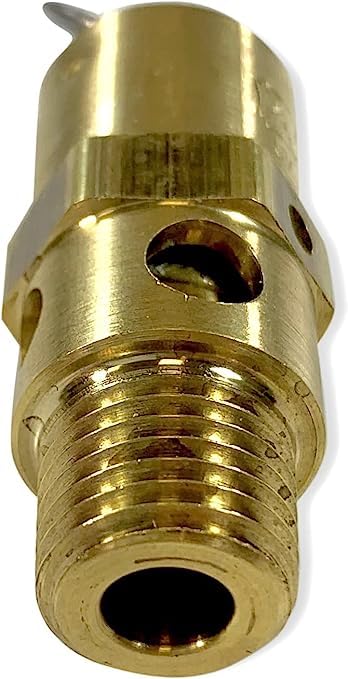 Replacement Industrial Hard Seat Safety Pressure Relief Valve for Ingersoll Rand 31385693. Brass Construction, 1/4" NPT, Made In The USA (200 PSI / 168 SCFM)