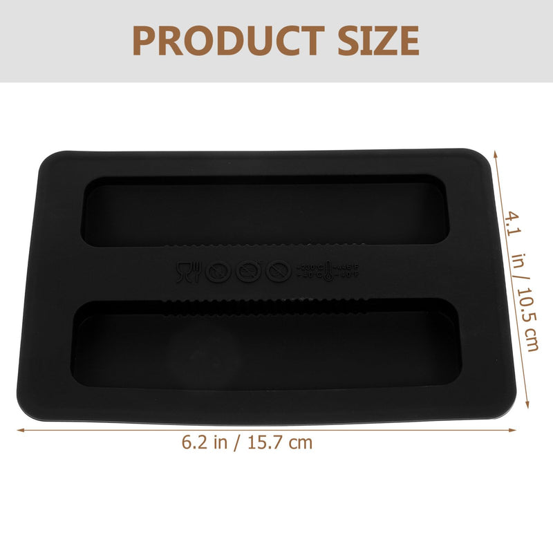 Alipis Silicone Toaster Lid,Toaster Cover Bread Maker Cover Toaster Appliances Top Cover Bread Machines Cover Sandwich Machine Part Accessories Black