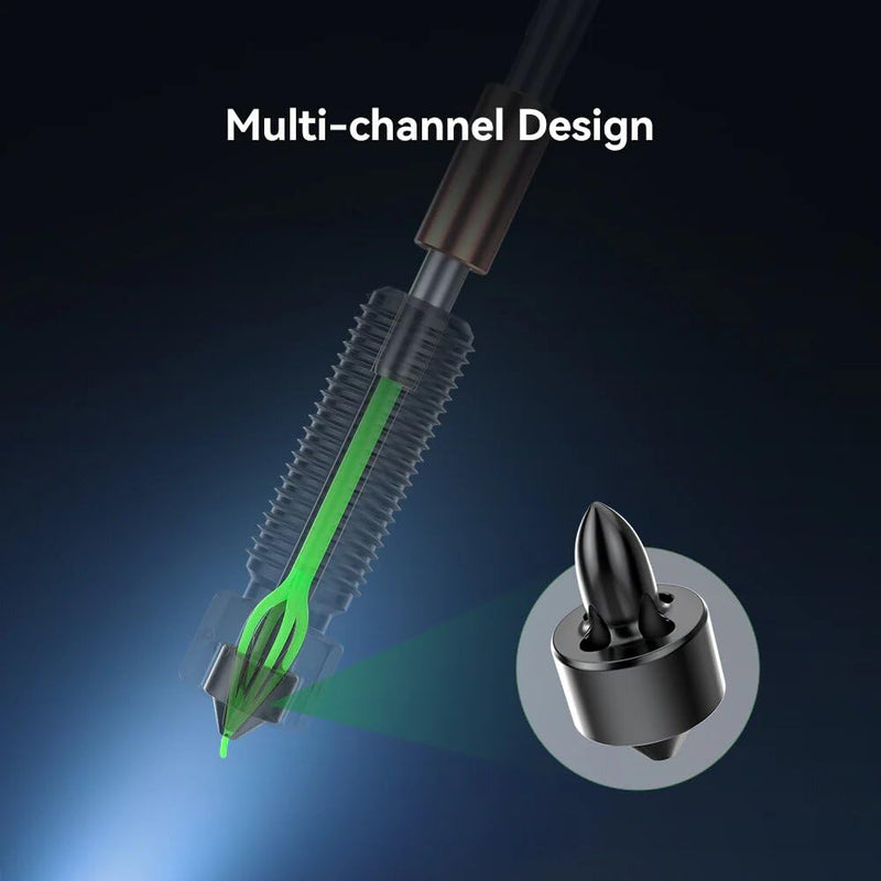 Creality E3D K2/ K2 Pro/ K2 Plus Nozzle, Genuine E3D Obxidian™ High Flow Nozzle Assembly, Creality Hi Combo Extruder Hotend Nozzles, Supporting 600mm/s Printing (0.4mm)