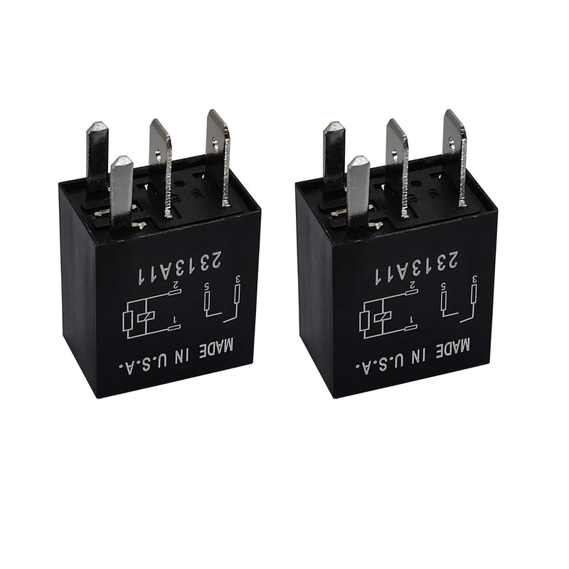 2 Pack 4 Pin Multi-Function Relay 8T2T-14B192-AA - High Amperage Current Controller with Precise Circuit Protection