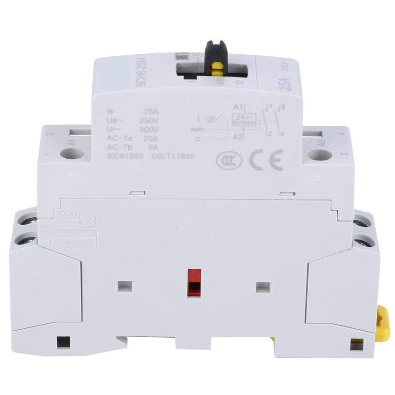 Household AC Contactor BCH8-25M 2P25A 24V Universal Motor Contactor with Manual Function 2NO Electrical Equipment Manual Control Motor Contactors