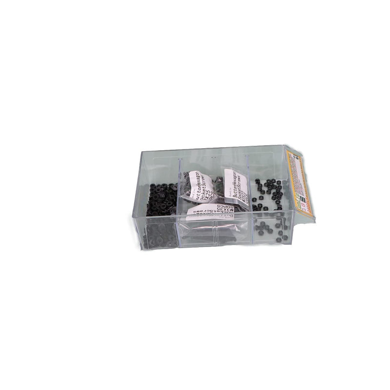 1200 PCS M2.5 Series Button Head Hex Socket Screws Washers Nuts Kit with Modular Box (M2.5 Series)