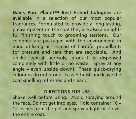 Davis BFC.LM14 Best Friend Lavender Magic Pet Cologne, 14.1 oz - PawsPlanet Australia