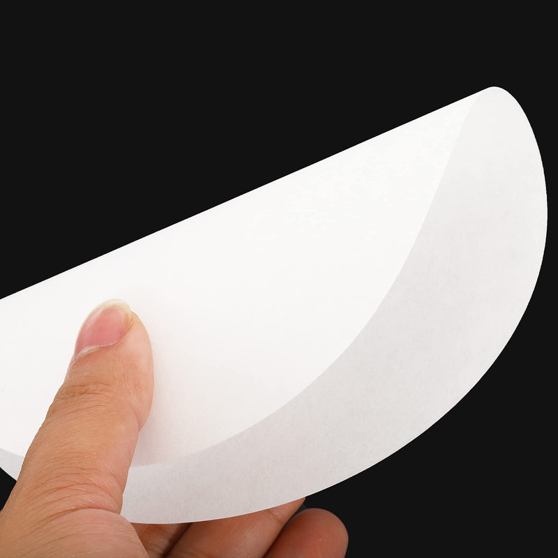 PATIKIL 100Pcs 18cm Quantitative Filter Paper Circles, Slow Speed Round Laboratory Filter Paper Chemical Industrial Oil Testing Funnel Filter Paper