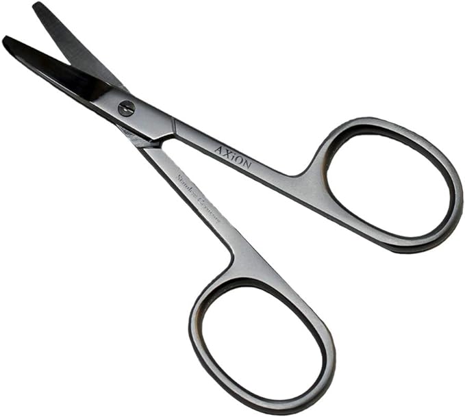 German AXiON Stainless Steel Baby Scissors Nose Hair Clipper (Round/Warp) Luxury Smoke Finish #slg007728fba - NewNest Australia
