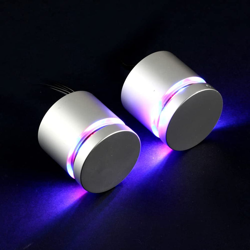 RGB Sign Standoffs, Acrylic LED Lighted Mounts for Signage, Advertising and Display, with Remote Control, 1.3" × 1", Pack of 4 RGB Standoffs with 1 UL Power