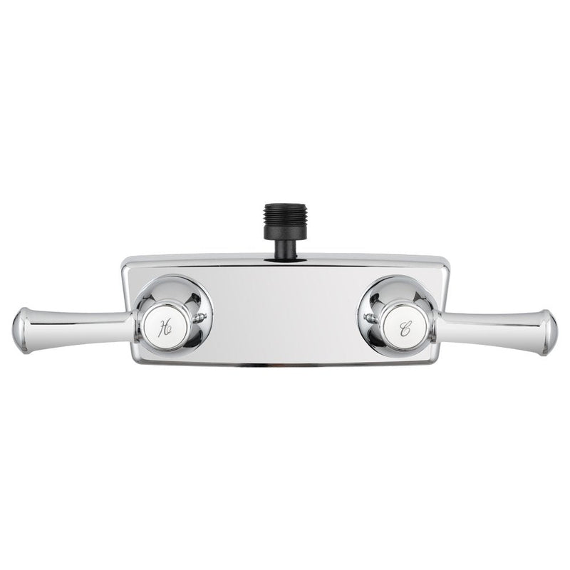Dura Faucet DF-SA100L-CP RV Shower Faucet Valve Diverter with Hot/Cold Handles (Chrome) Chrome Polished