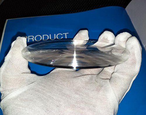 Fresnel Lens, Diameter 100mm (4''), Focal Length 140mm, Acrylic Ultrathin Lens for Physics Classroom, Solar Heating, (Focal length 140mm)