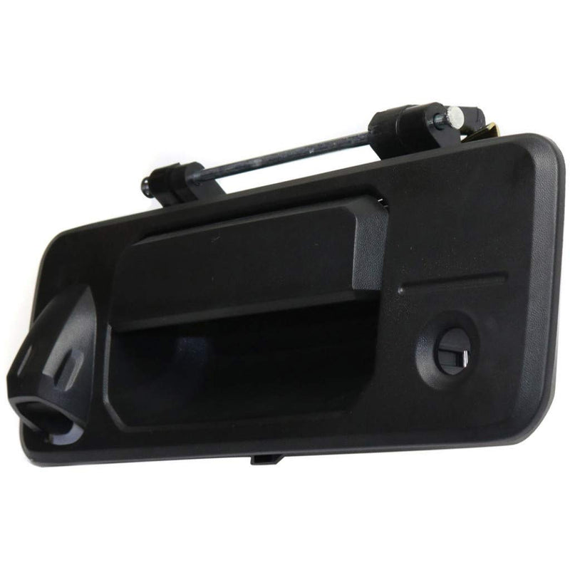 KarParts360 Tailgate Handle for Toyota Tundra 2014-2020 | Outside | w/Cam & Key Holes | Black | Plastic | TO1915118 | 690900C090