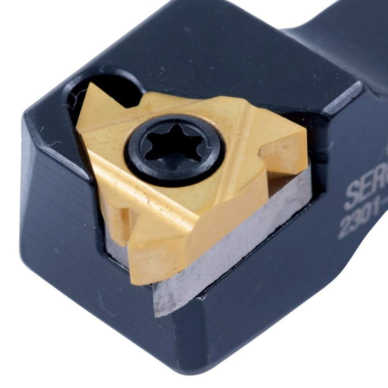 HHIP 2301-0500 500F16 External Indexable Thread ing Tool Holder 3-1/4" OAL, 1/2" x 1/2" Shank
