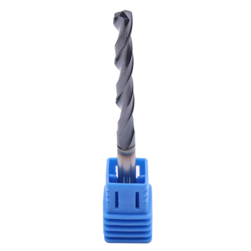BestParts 2Pcs 2 Flute 3/16" Solid Carbide Jobber Drill Bits - AlTiN Coated | 2 Flute Tungsten Carbide Twist Drill Bits, 118° Point Angle, 3/16" Drill Diameter, 1-5/8" Flute Length, 2-3/4" Overall Length 3/16 in
