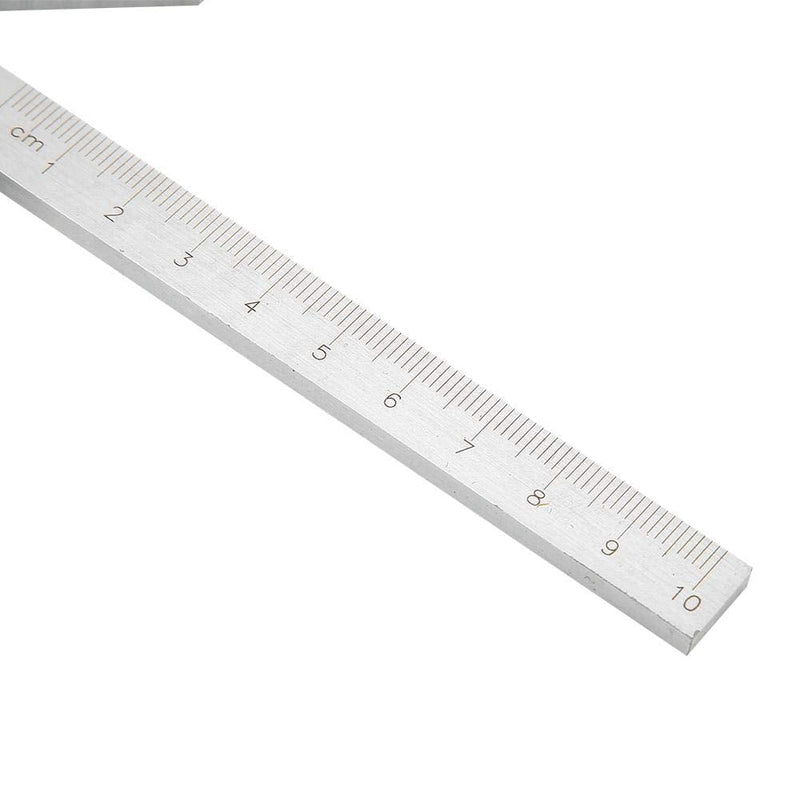 Center Finding Gauge, Centering Square 100*70mm Gauging Center Gauge Round Bar Marking Center Finder Measurement Tool Ruler Center Gauge