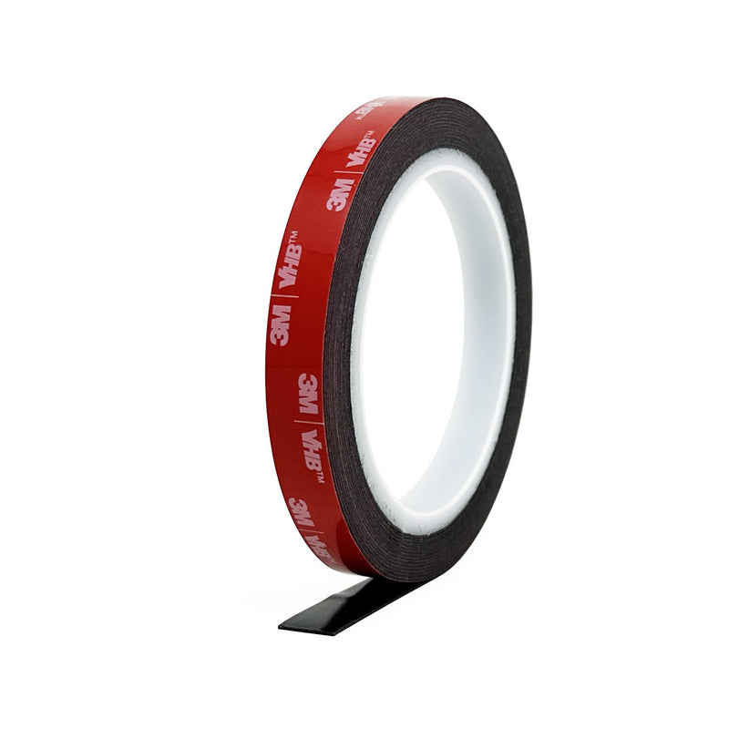 Black 3M Double Sided Mounting Tape, Waterproof 5925 VHB Foam Tape Adhesive Heavy Duty, 0.5 inch x 15 feet 0.5 in x 15 ft