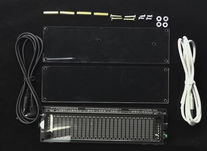 VFD Audio Spectrum Analyzer, Vacuum Fluorescent Display Music Spectrum Analyzer, 25-Band Music Spectrum Level, Audio Indicator Rhythm Analyzer, 10 Display Modes