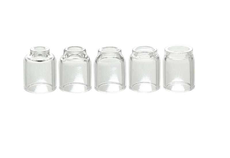 RIVERWELD TIG Glass Cups Clear Quartz Nozzle 53N58 4# 1/4", 53N59 5# 5/16", 53N60 6# 3/8", 53N61 7# 7/16" 11.0mm, 53N61S 8# 1/2" 12.5mm for SR WP 9 17 18 20 25 26 TIG Welding Torch 5pcs
